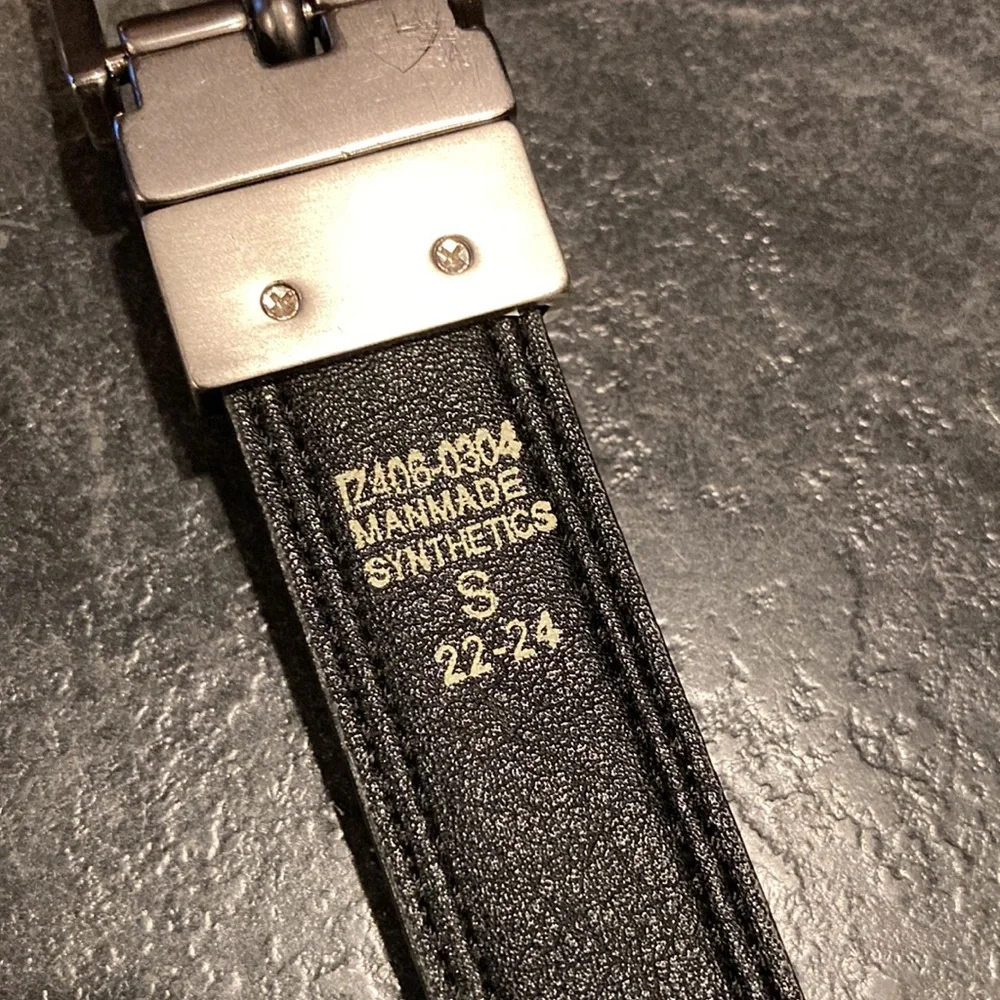 Boys Izod black brown adjustable belt size S (22/24)